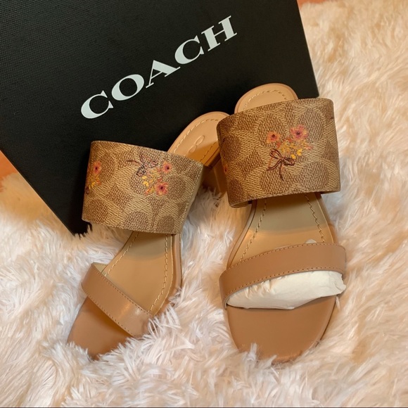 Coach Mae Mule Sig Pra Heel - Picture 2 of 16